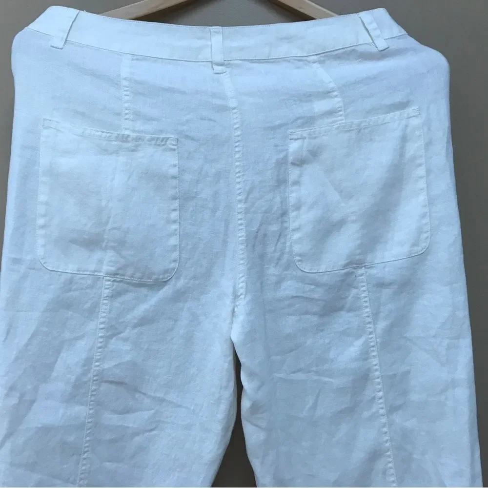 NWT Poetry Cream Linen Trouser Tapered (10) - Picture 5 of 11